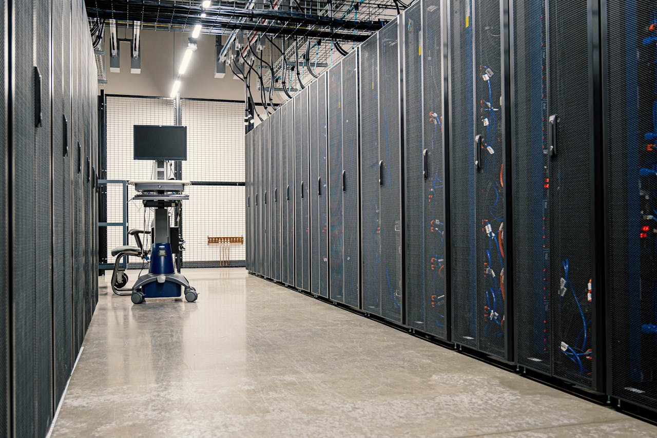Crafting Captivating Headlines: Your awesome post title goes here Modern data center corridor with server racks and computer equipment. Ideal for technology and IT concepts.